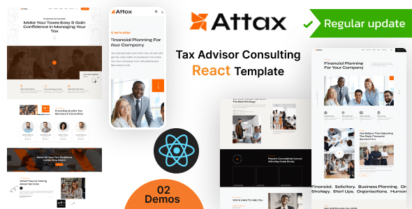 Attax Nulled – Business Consulting React Next Js Template