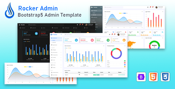 Rocker Nulled – Bootstrap 5 Admin Dashboard Template