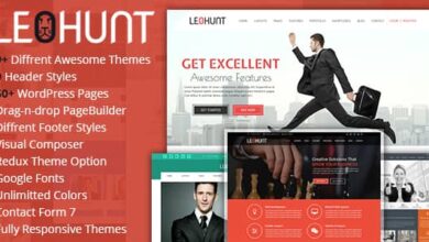 LeoHunt v1.0 Nulled – Responsive MultiPurpose WordPress Theme