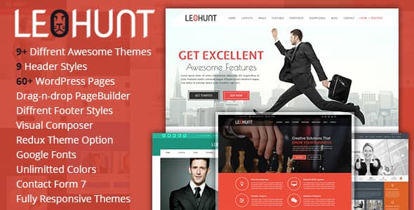LeoHunt v1.0 Nulled – Responsive MultiPurpose WordPress Theme