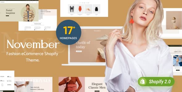 November v2.0 Nulled – Multipurpose Sections Shopify Theme