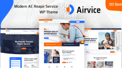 Airvice v1.1.6 Nulled – AC Repair Services WordPress Theme