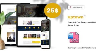 Uptown Nulled – Event & Conference Responsive HTML5 Template