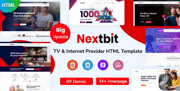 NextBit Nulled – TV & Internet Provider Template