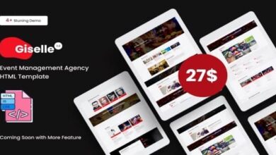 Giselle Nulled – One Page Creative Multipurpose Template With Single Blog Page