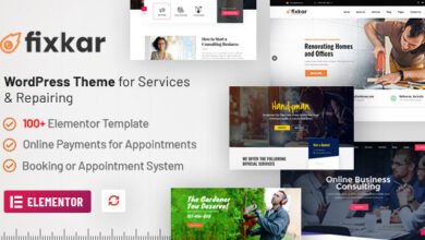 FixKar v3.4.1 Nulled – All Services WordPress Theme Build With Elementor