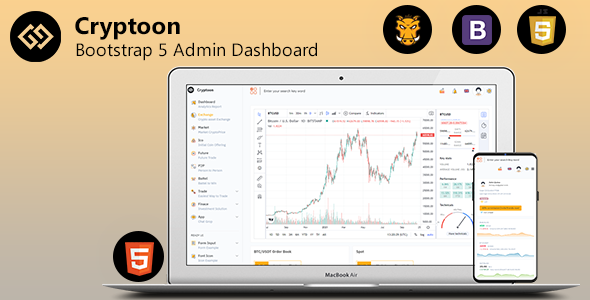 Cryptoon v1.4.0 Nulled – Crypto Bootstrap Admin Template