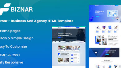 Biznar Nulled – Business Agency HTML Template