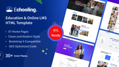 Echooling Nulled – Education HTML Template