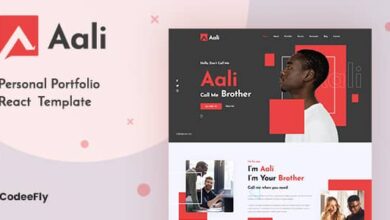 Aali Nulled – Personal Portfolio React NextJs Template
