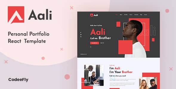 Aali Nulled – Personal Portfolio React NextJs Template