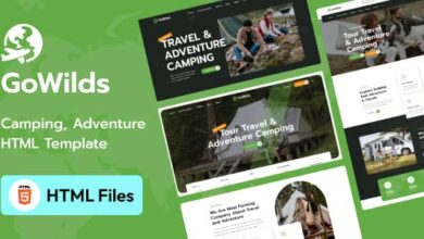 Gowilds Nulled – Travel & Tour Booking HTML Template