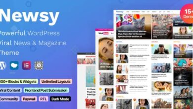 Newsy v2.2.0 Nulled – Viral News & Magazine WordPress Theme