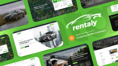 Rentaly Nulled – Car Rental Website Template with RTL Support