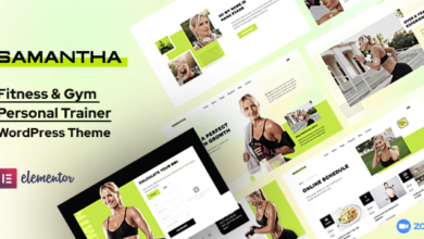 Samantha v1.1.0 Nulled – Fitness WordPress Theme
