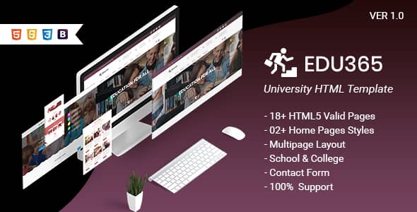 Edu365 Nulled – University HTML Template