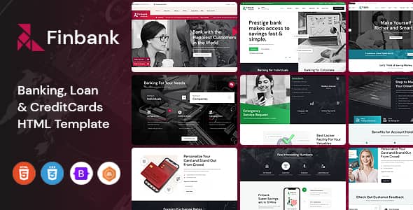 Finbank Nulled – Banking and Finance HTML Template