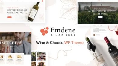 Emdene v1.0.3 Nulled – Wine & Cheese WordPress Theme