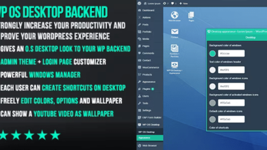 WP OS Desktop Backend v1.160 Nulled – More than a Wordpress Admin Theme