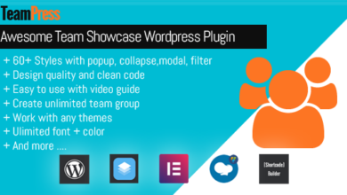 TeamPress v1.5.1 Nulled – Team Showcase plugin