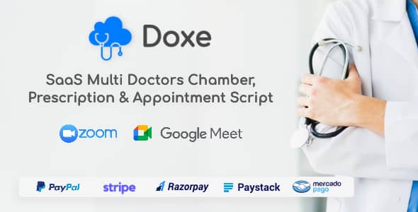 Doxe v1.9 Nulled - SaaS Doctors Chamber, Prescription & Appointment Software