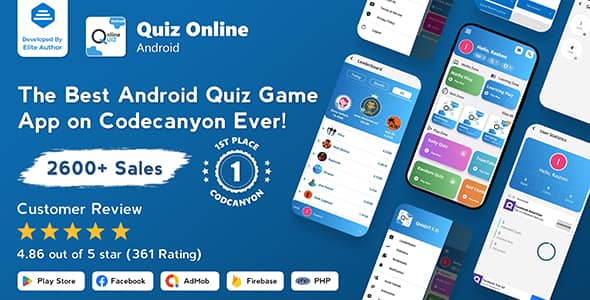 Quiz Online v7.1.2 Nulled – Trivia Quiz – Quiz Game – Web Quiz + Admin Panel