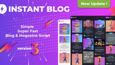 Instant Blog v3.2 Nulled – Fast & Simple Blog Php Script