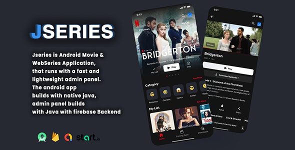 Jseries v1.0 Nulled - Movie & Web Series With Firebase backend