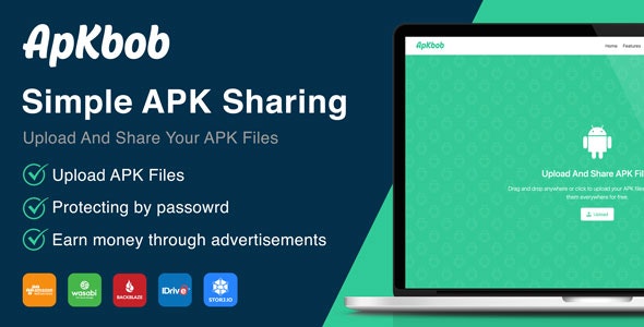 Apkbob v1.0 Nulled - Simple APK Sharing Platform