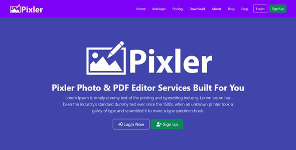 Pixler v1.0 Nulled - Photo And PDF Editor Script