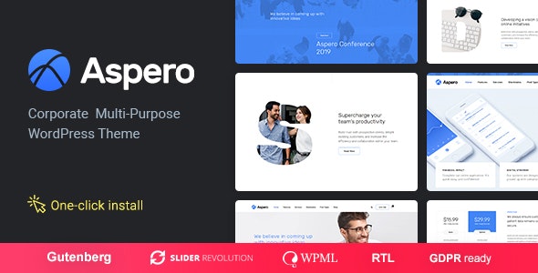 Aspero v1.1.2 Nulled – Business WordPress Theme