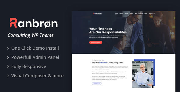 Ranbron v3.0 Nulled – Business and Consulting WordPress Theme