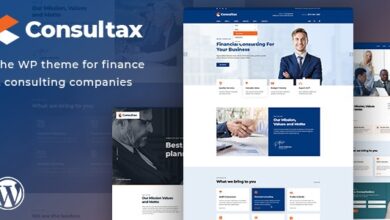 Consultax v1.0.9.1 Nulled – Financial & Consulting WordPress Theme