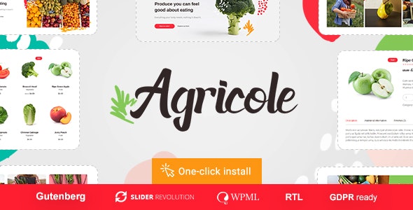Agricole v1.1.0 Nulled – Organic Food & Agriculture WordPress Theme