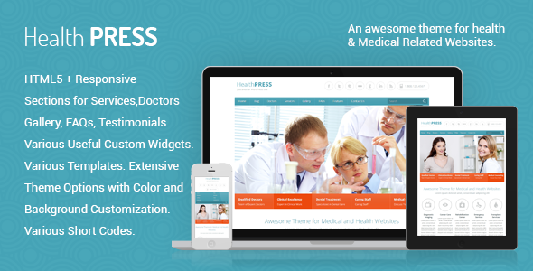 HealthPress v1.9.3 Nulled – Health and Medical WordPress Theme