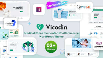 Vicodin v1.1 Nulled – Medical Store WordPress Theme
