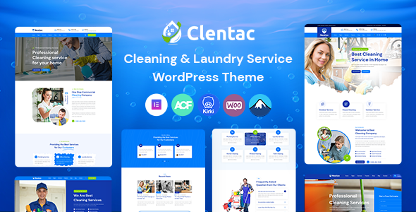 Clentac v1.0 Nulled – Cleaning Services WordPress Theme