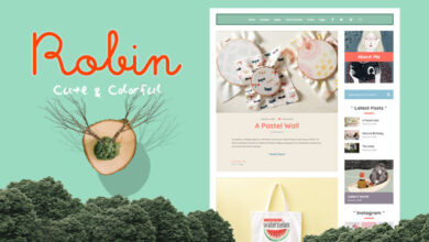 Robin v7.0.6 Nulled – Cute & Colorful Blog Theme