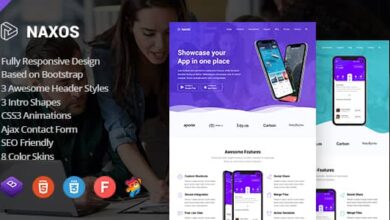 Naxos v1.8.0 Nulled – App Landing Page Template