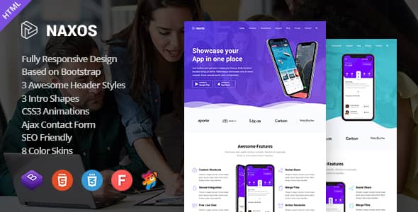 Naxos v1.8.0 Nulled – App Landing Page Template