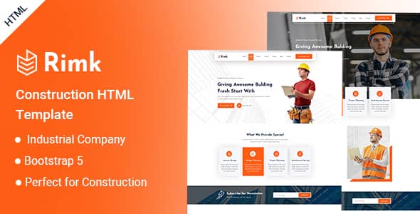 Rimk Nulled – Construction HTML Template