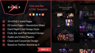 Domex Nulled – Night Club and Event HTML Template