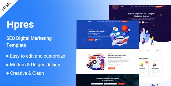 Hpres Nulled – SEO Digital Marketing HTML Template