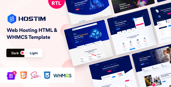 Hostim v4.0.0 Nulled – Web Hosting Services HTML Template with WHMCS