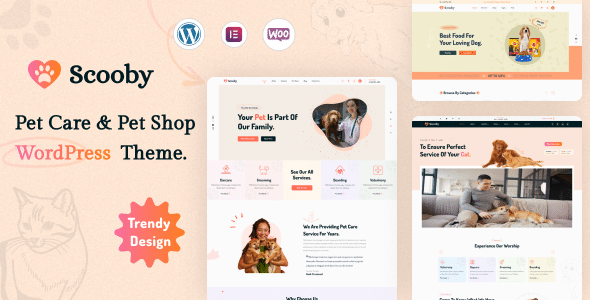 Scooby v1.0 Nulled – Pet Care and Pet Shop WordPress Theme