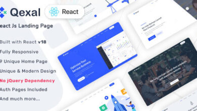 Qexal v2.1.0 Nulled – React Js Landing Page Template