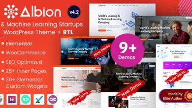 Albion v4.2 Nulled – Artificial Intelligence & Machine Learning Startup WordPress Theme
