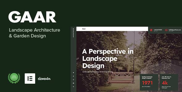 Gaar v1.0 Nulled – Landscape Architecture & Garden Design WP Theme