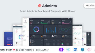 Adminto v1.1 Nulled - React Admin & Dashboard Template