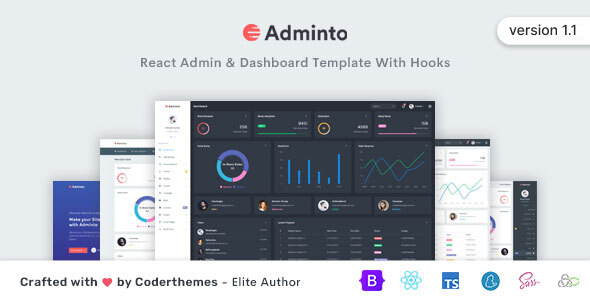Adminto v1.1 Nulled - React Admin & Dashboard Template